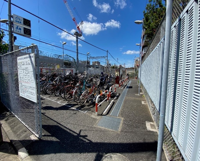 東門前駅周辺自転車等駐車場第1施設の写真